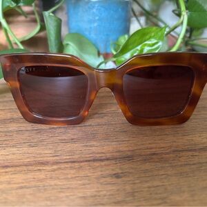 Diff Eyewear Brown Sunglasses